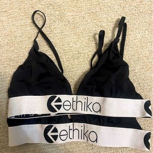 2 ethika bralette sports bra